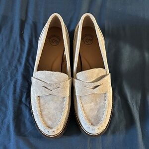 Tan loafers